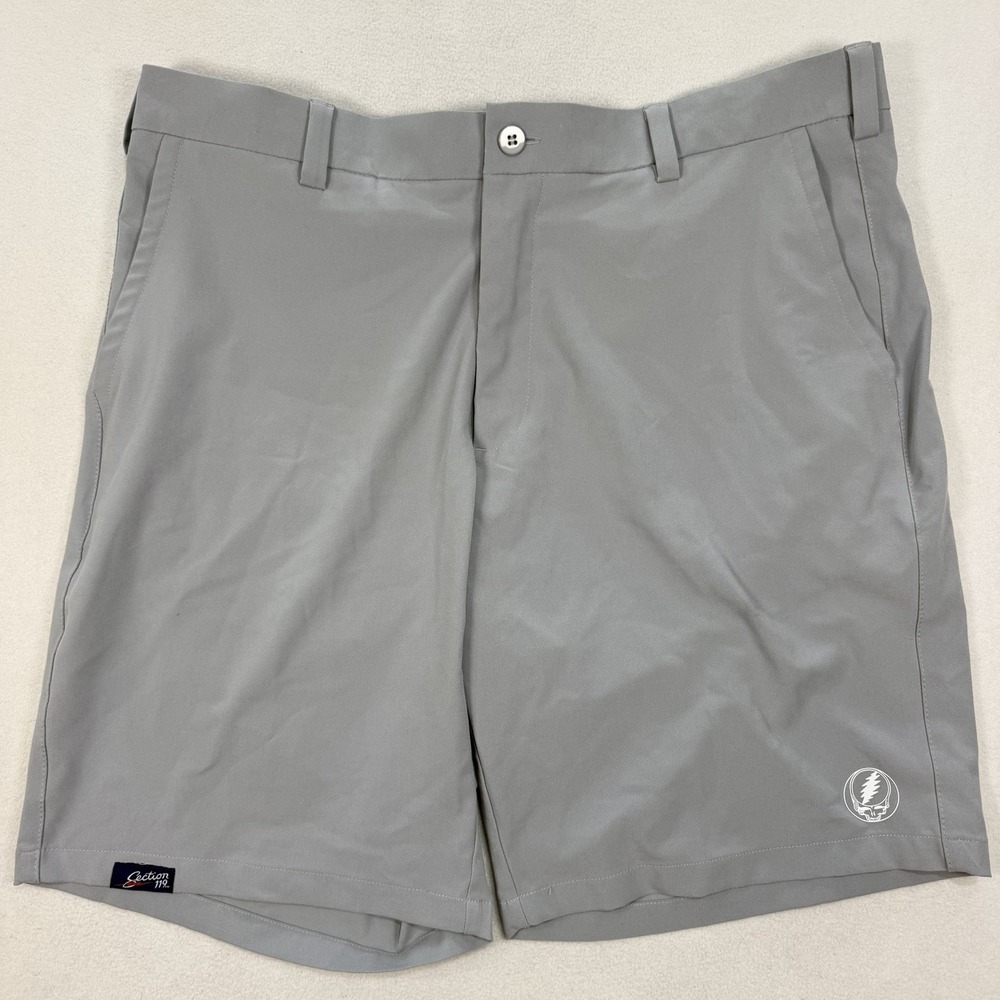 Grateful Dead Performance Shorts Golf Section 119 Gray Men's Size 40